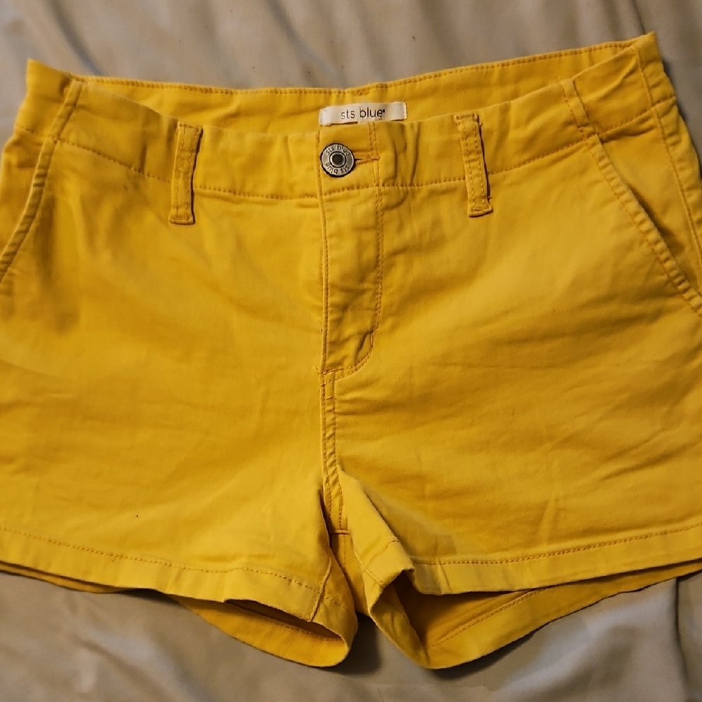 STS Blue High Waist Yellow Shorts